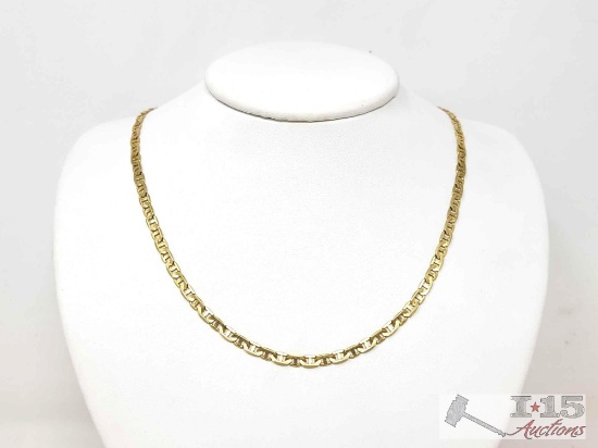 14k Gold Anchor Link Chain, 13.8g