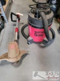 Wet/Dry Vacuum And Weed Whacker