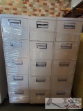 6 SteelCase - 5 Drawer Filing Cabinets And 2 - 2 Drawer