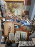 Approximately 23 Framed Artwork And 2 Mirrors