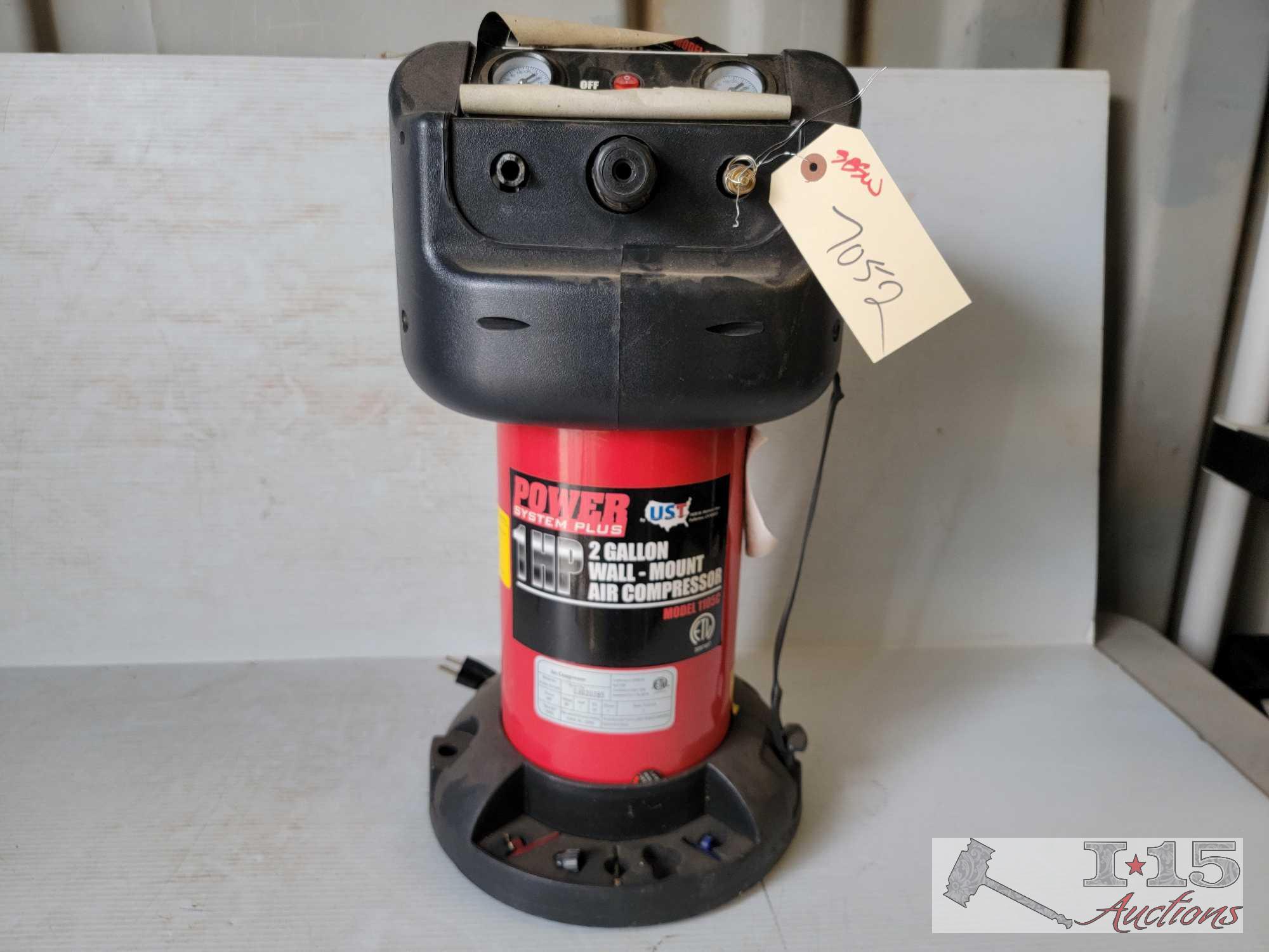 Powe System Plus 2 Gal WallMount Air Compressor Proxibid