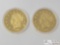 (2) 1861 Double Eagle Coin Copies