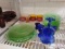 Glass Bowls, Plates, Vases and Cups
