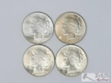 (4) 1922 Silver Peace Dollars
