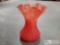 Red Glass Vase