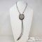 Bolo Tie with Morgan Silver Dollar & Sterling Silver Accents