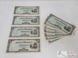 (11) Japanese Govt. 10 Peso Banknotes