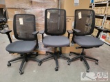 Three Allsteel Office Chairs