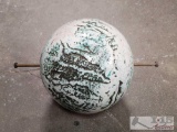 Ceramic Sphere with Metal Rod