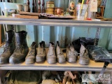 Combat Military Boots and Bags