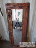 Mirror With Wooden Frame