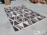 Black and White Area Rug