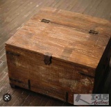 FOUND HUGE ANTIQUE AMMUNITION STORAGE TRUNK