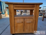 Wooden Kitchen Cart