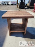 Solid Wood End Table