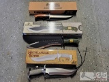 (3) Knives and Sheaths