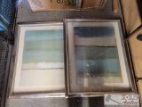 (2) Framed Multi Color Paintings