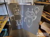 (2) Robot Paintings