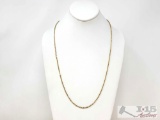 14k Gold Rope Chain, 10g