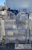 (2) Rolling Bird Cages