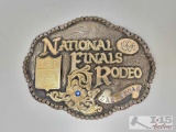 Sterling Silver 1996 NFR Belt Buckle