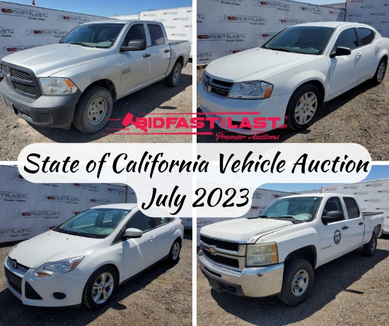 State of California Vehicle Auction July 2023