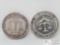 (2) 0.999 Fine 1 Troy Oz Silver Coins