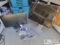 2 Computer Monitors Polaroid Camera and Cords