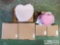(6) NEW! Pottery Barn Kids Heart Shaped Jewelry Box Collection