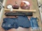 Curtain, Curtain Rod, Purses, Clock & Small Pillows