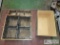 Wooden Wall Decor with Wire Doors & Wood Box
