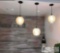 Set of (3) Hanging Light Fixtures