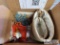 Small Bags, Glass Tray, Small Gnome & Faux Plant