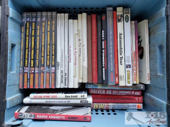 Tote of SIGNED Racing Books