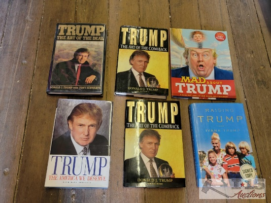 (6) Signed Donald Trump Books