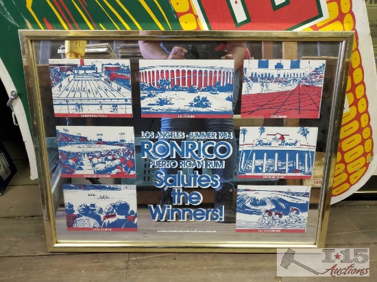 Los Angeles Summer 1984 Ronrico Puerto Rican Rum Salites the Winners Frame