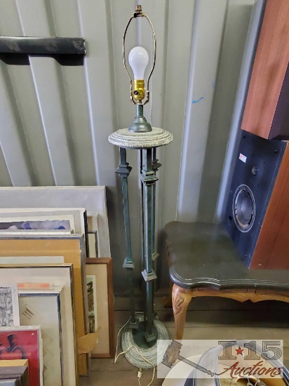 Floor Lamp and 9 Lamp Shades