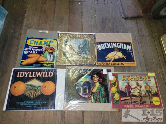(6) Crate Labels