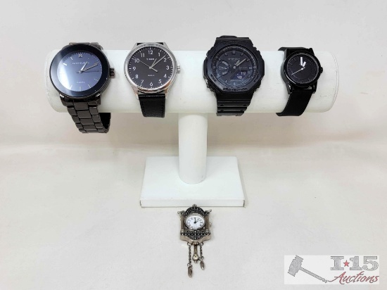 (4) Watches and (1) Pin