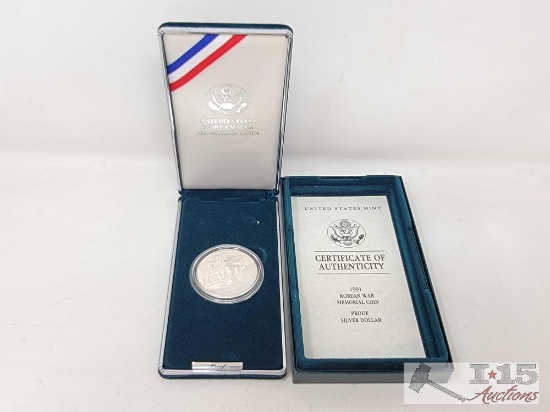 90% Silver 1991 U.S. Korean War Memorial Coin