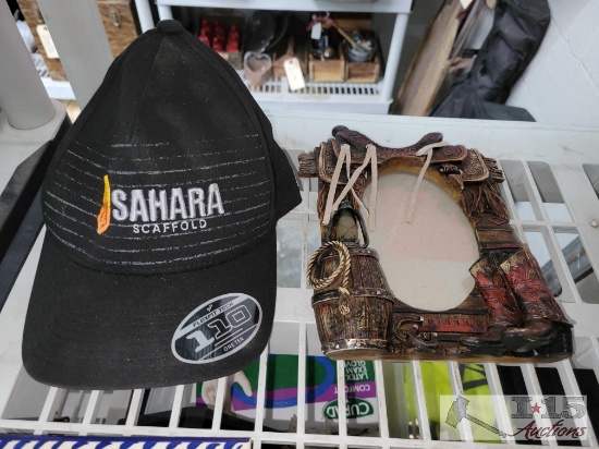 Baseball Caps and Western Picture Frame