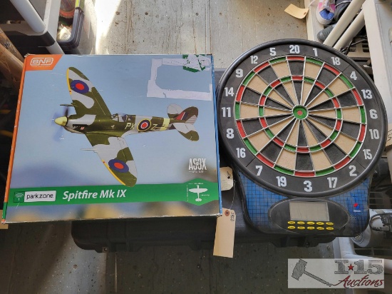 Digital Dart Bored and Spitfire Mk IX Model Plane in Box