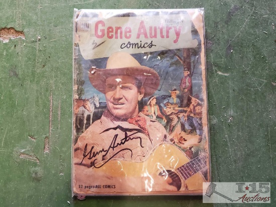 SIGNED 1952 Gene Autry Comics