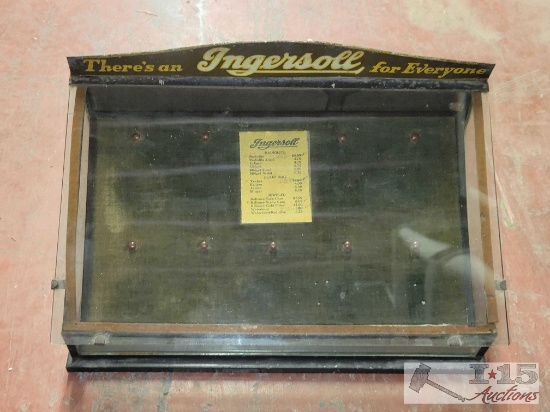 Vintage Ingersoll Watches Display Case