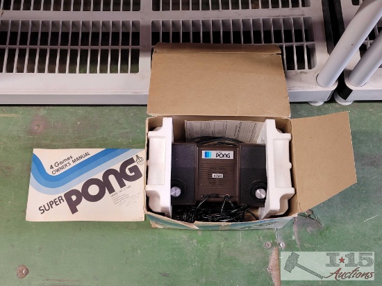 Vintage Atari Super Pong Original Box with Owners Manual...