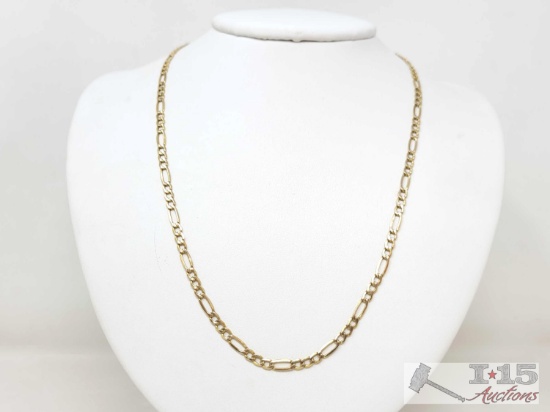 10k Gold Figaro Chain, 3g