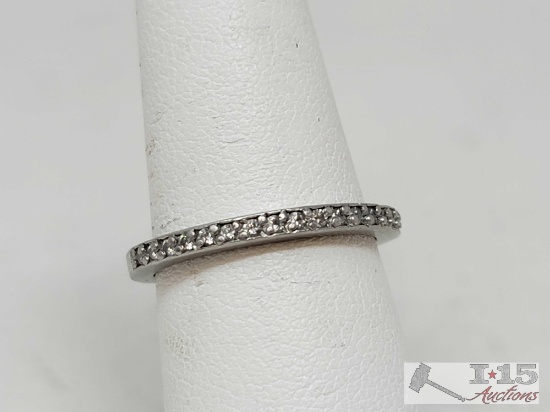 Platnium Diamond Band Ring, 4g