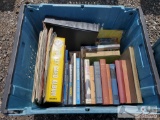 Tote of SIGNED Books, Vinyl Sports Recordings, Cereal Boxes