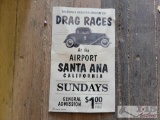 Drag Racers at the Air Port Event Flyer