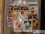 15 SIGNED Playboy Magazines and 2 SIGNED Headshots